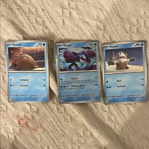 Pokemon Trading Cards - Blue and Brown
